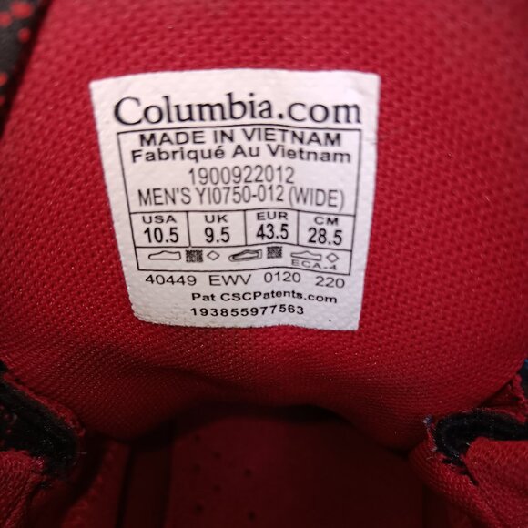 Columbia Hiking Boot 10.5 WIDE - Picture 8 of 8